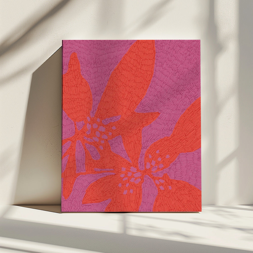 Levendige Bloemblaadjesdans | Canvas
