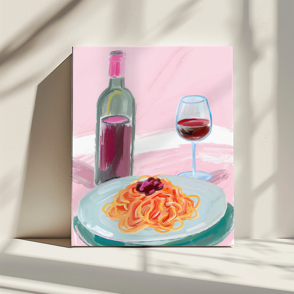 Spaghetti Delight | Canvas