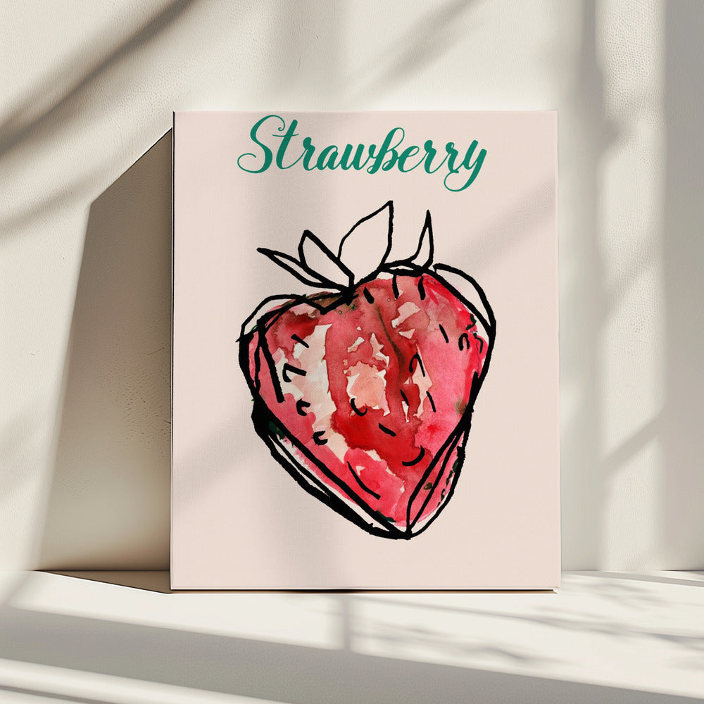 Aardbeiencharme | Canvas