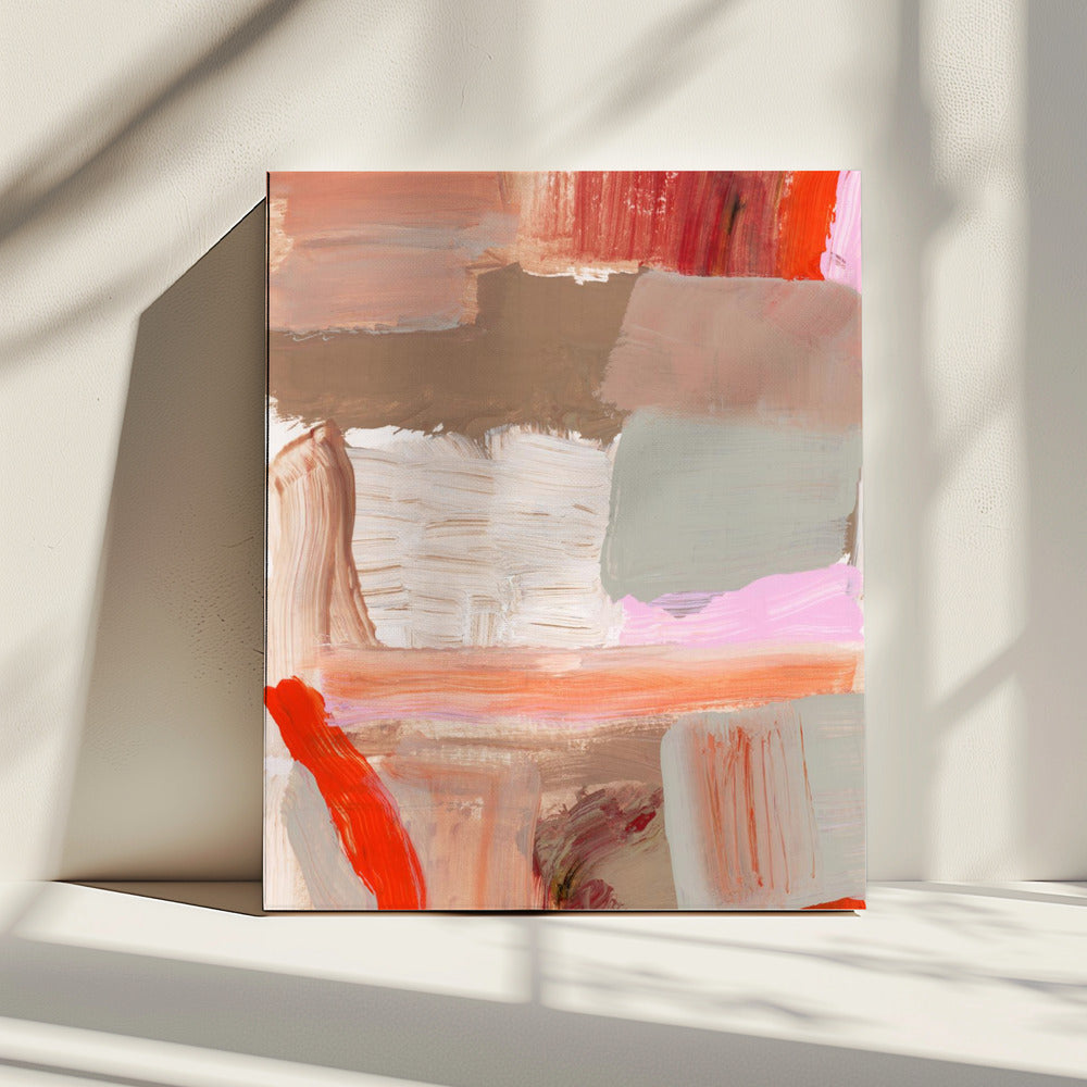 Kleurrijke, gedurfde penseelstreken | Canvas