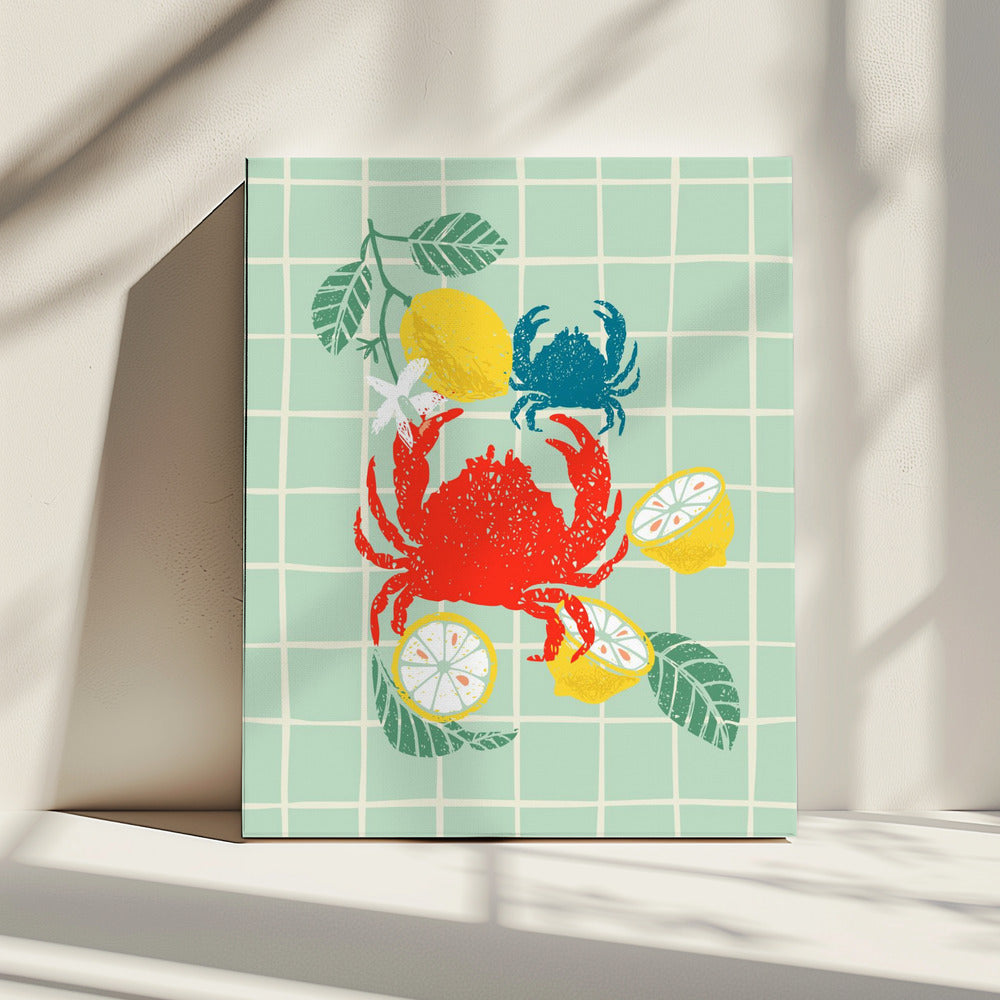 Krab- en citrusdans | Canvas