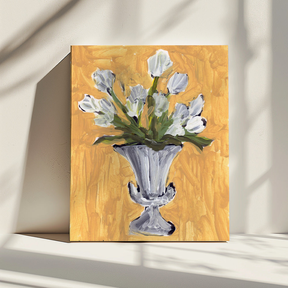 Witte Tulpen | Canvas