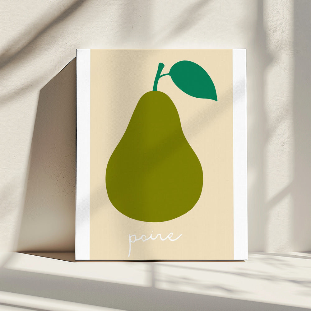 La Poire (donkergroen) | Canvas