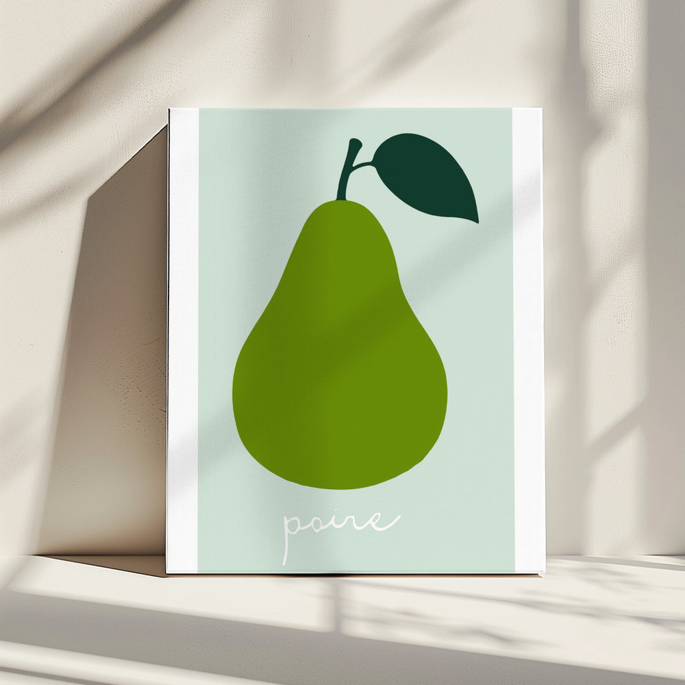 La Poire (heldergroen) | Canvas