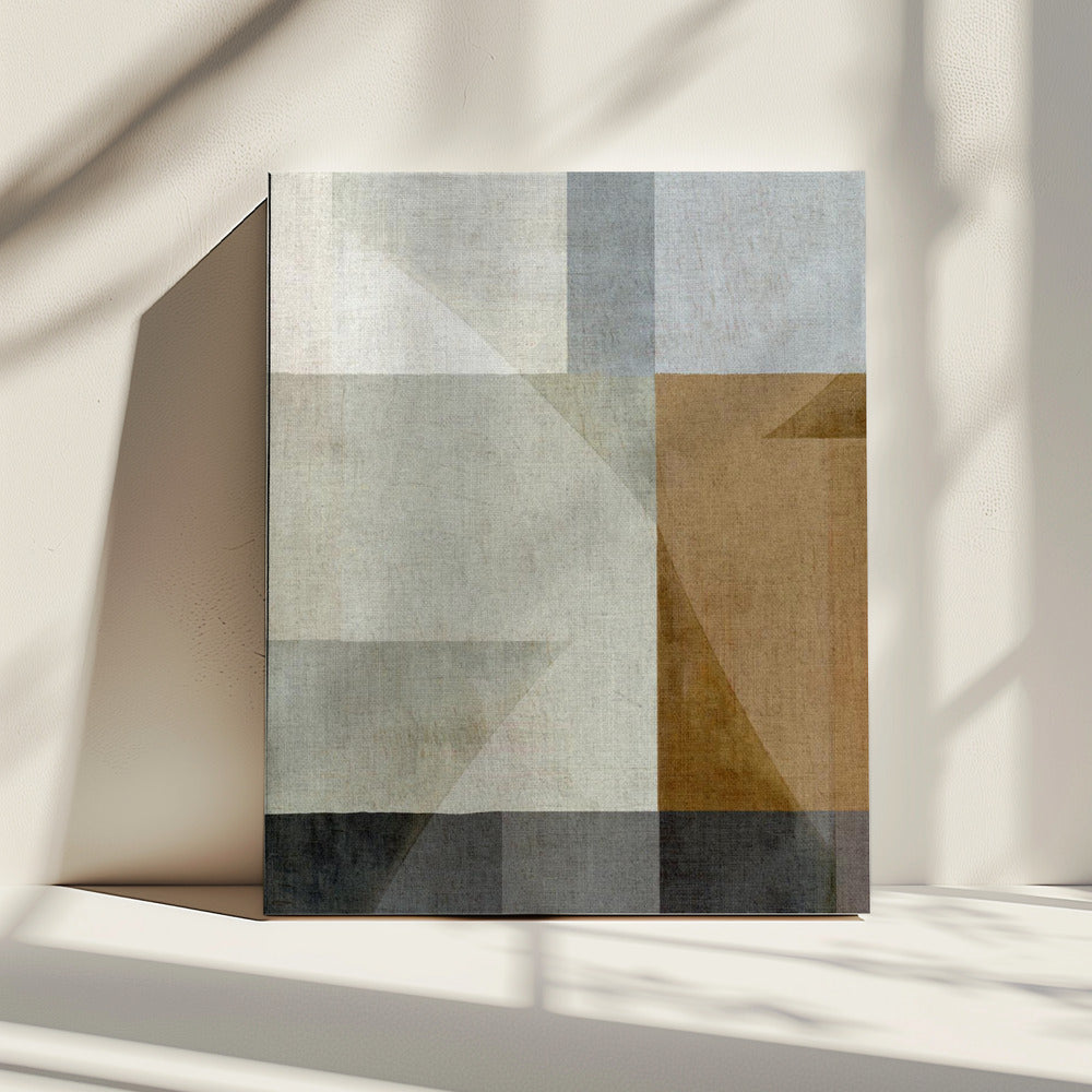 Gedempte geometrische vormen | Canvas