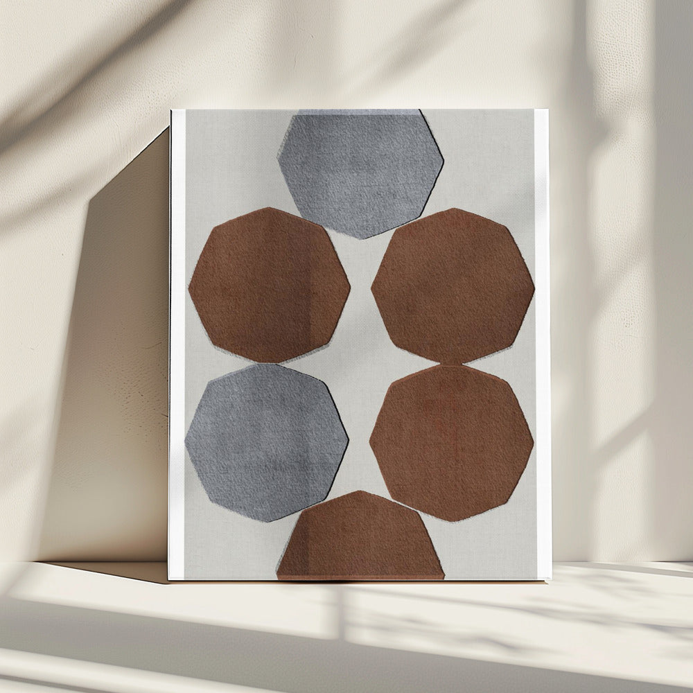 Gefacetteerde aardvormen | Canvas