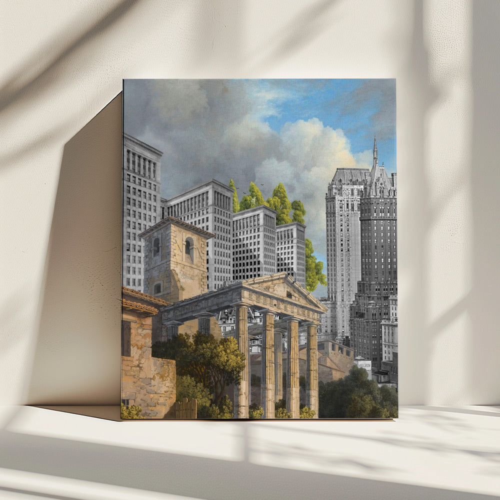 De Tempel van Hercules | Canvas