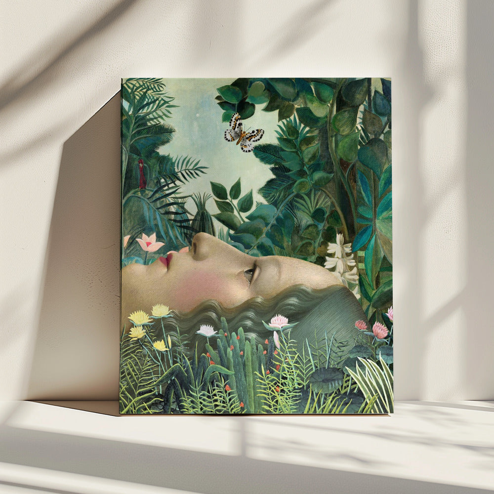 Giovanna in tropische tuin | Canvas