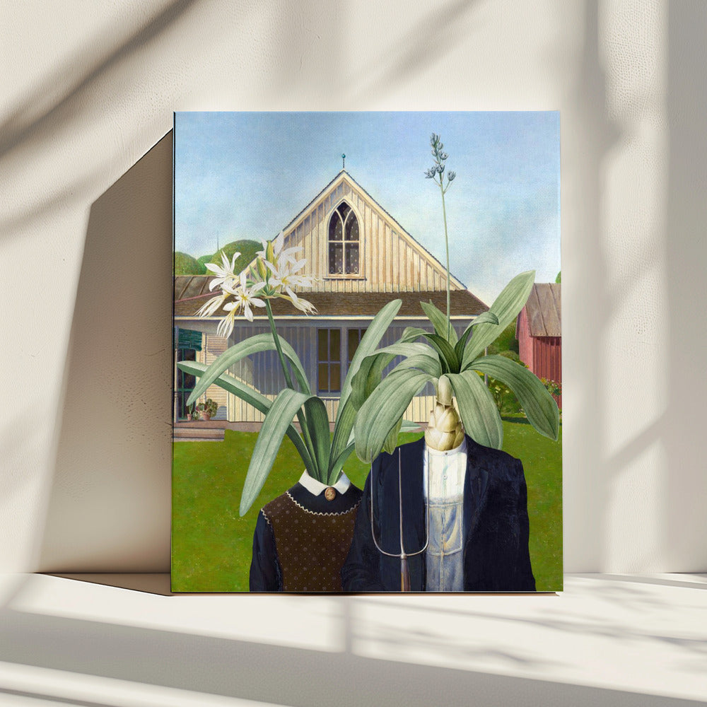 Bloemenduo Patchwork | Canvas