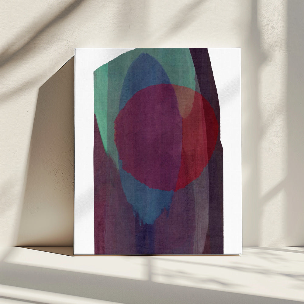 Geometrische vormen in rijke tinten | Canvas