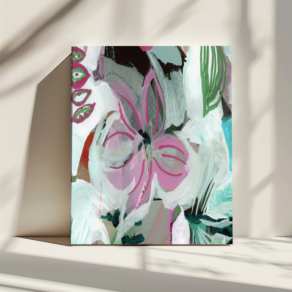Geschilderde Bloesem Fluisteringen | Canvas