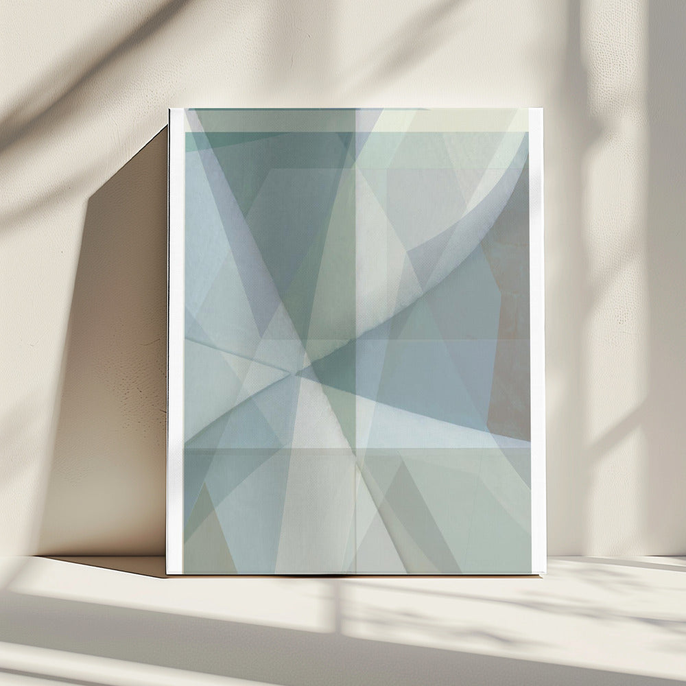Zachte pasteltinten die geometrische vormen vormen | Canvas