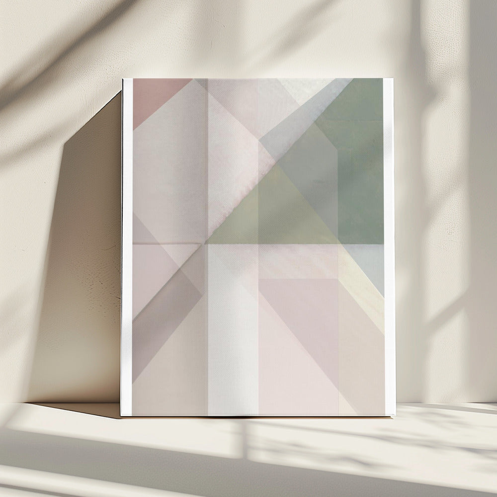 Subtiel verschuivende vlakken | Canvas