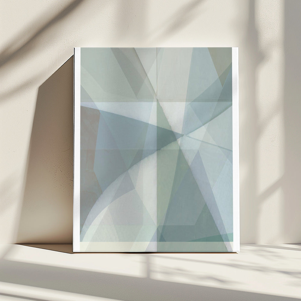 Geometrische vormen in gedempte tinten | Canvas