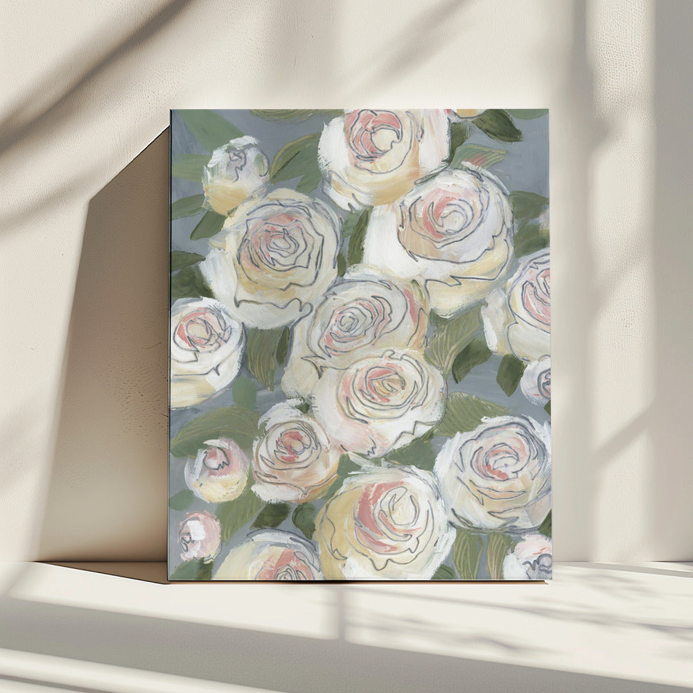 Elegant bloemmotief | Canvas