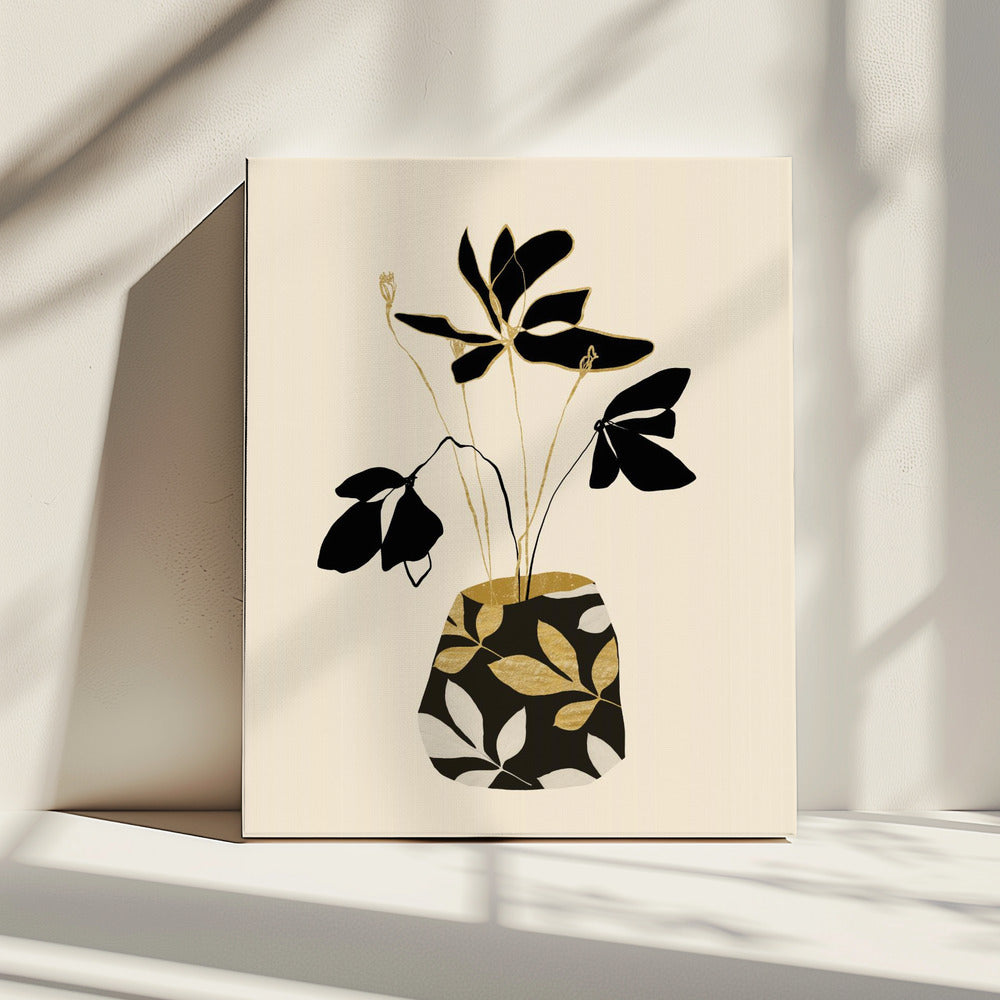 Abstracte bloemen | Canvas