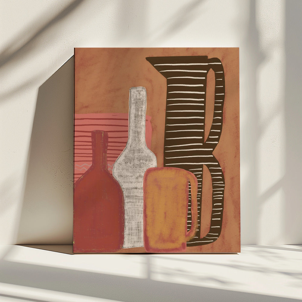 Kruiken en flessen | Canvas