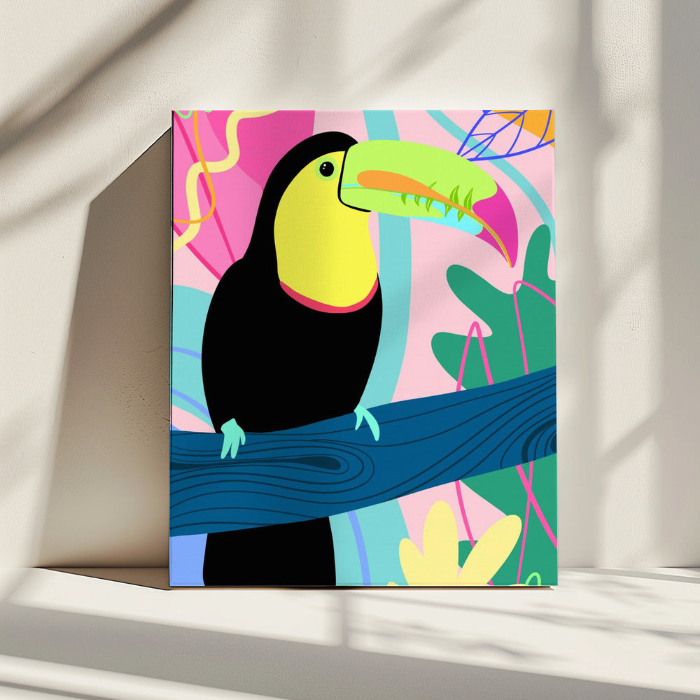 Kleurrijke Toekan | Canvas