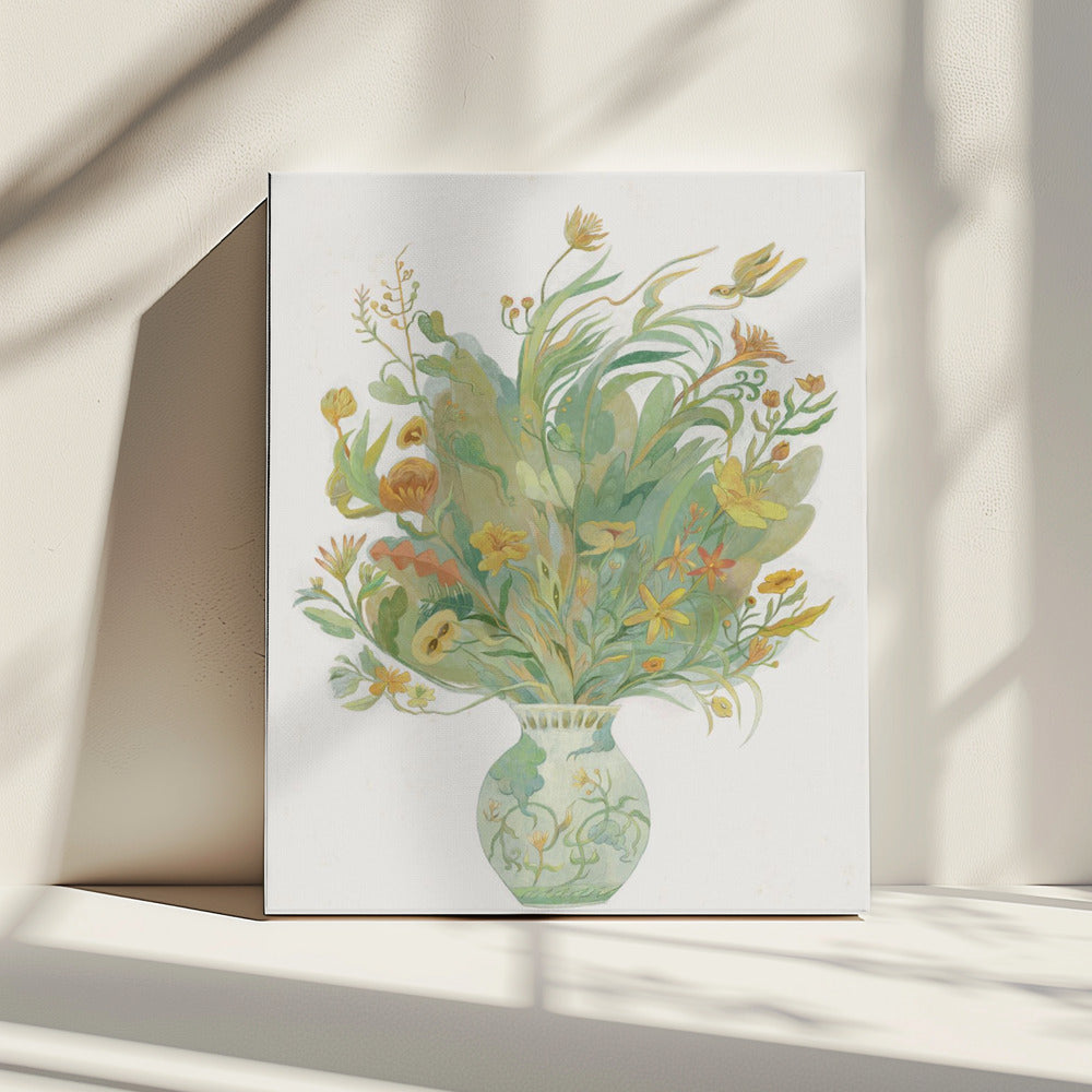 Een vaas vol bloemen | Canvas