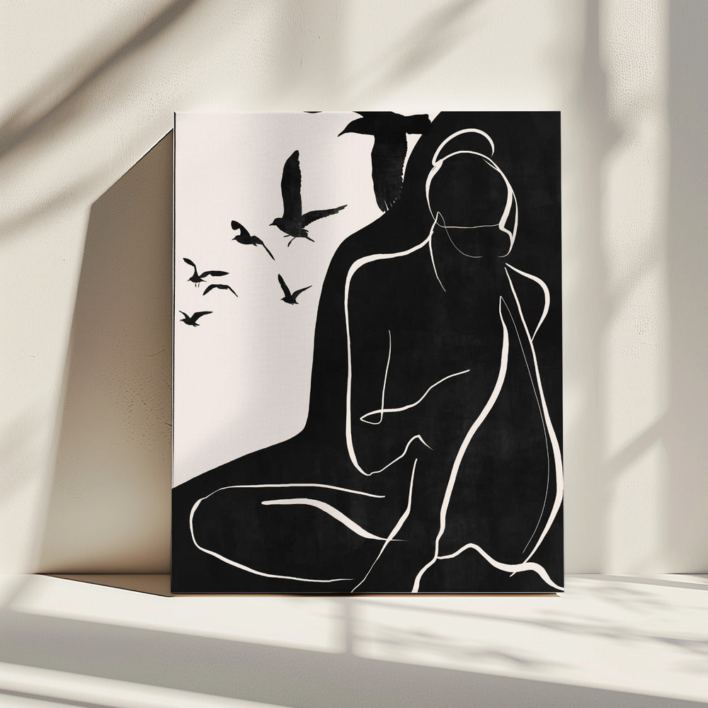 Vliegende vogels | Canvas