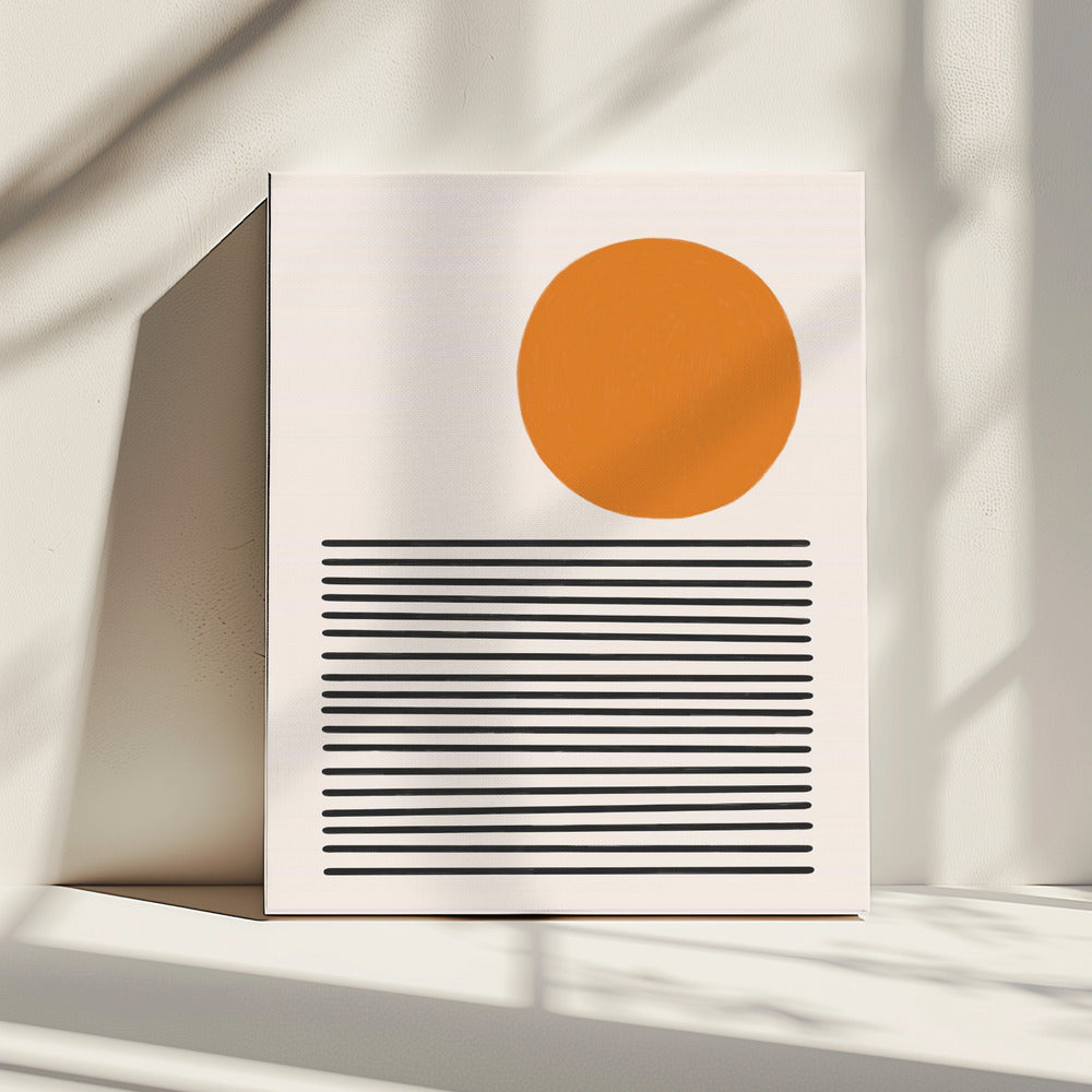 Minimalistisch zeelandschap | Canvas