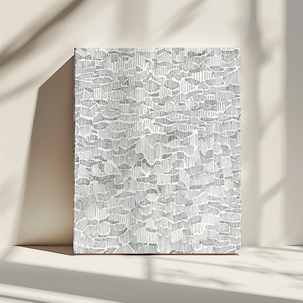 Reflecties op water Doodle | Canvas
