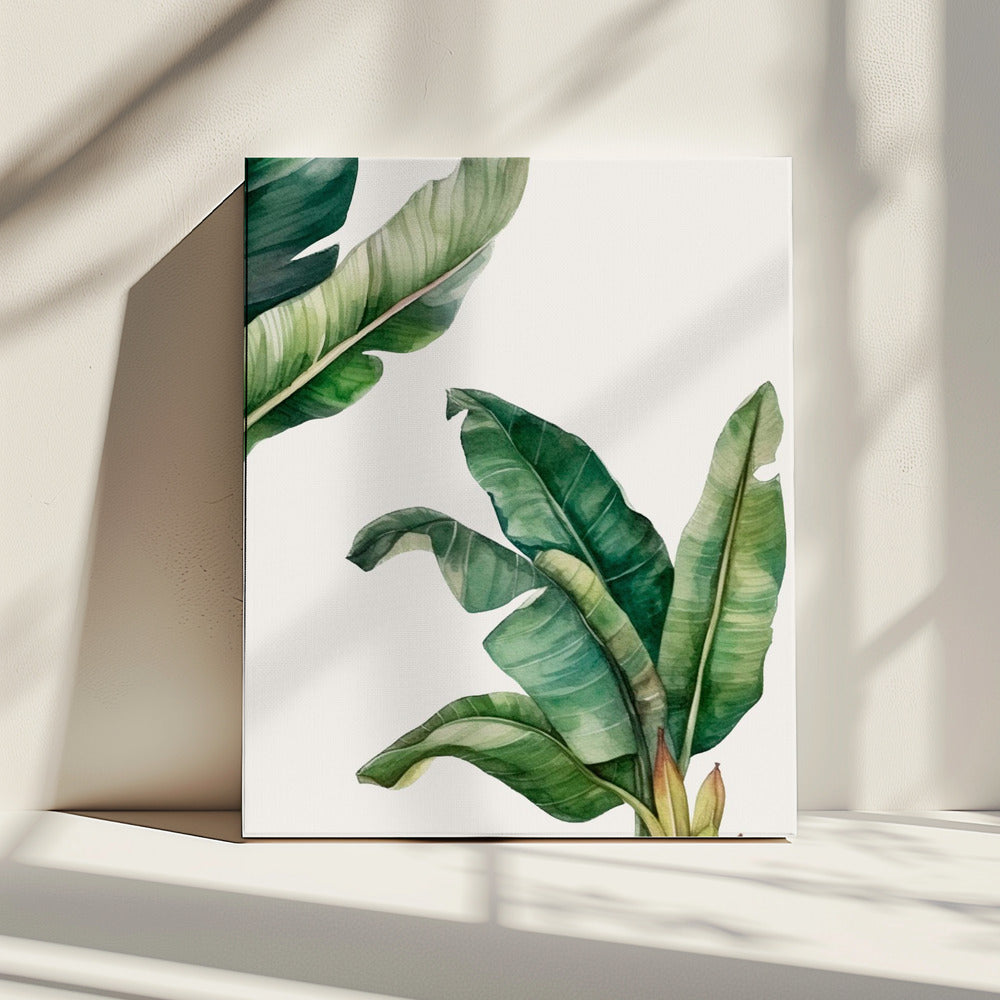 Groene bladeren | Canvas