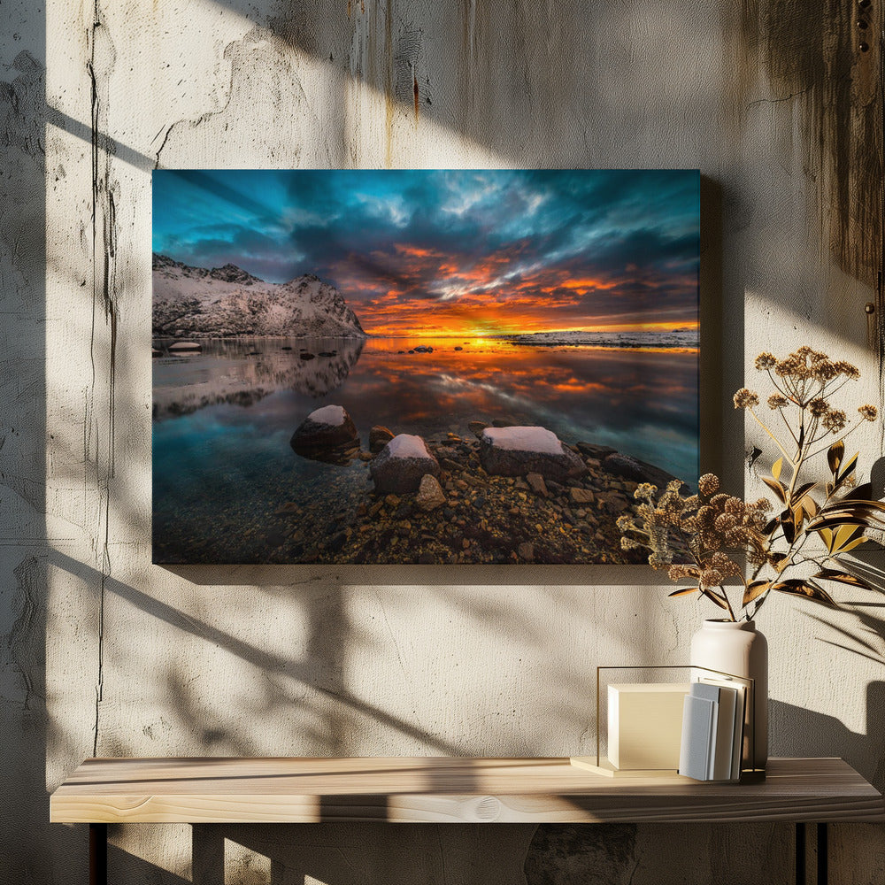 lucht in brand | Canvas