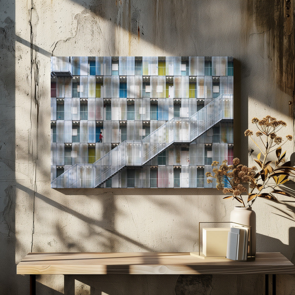 Kleurrijk appartement | Canvas