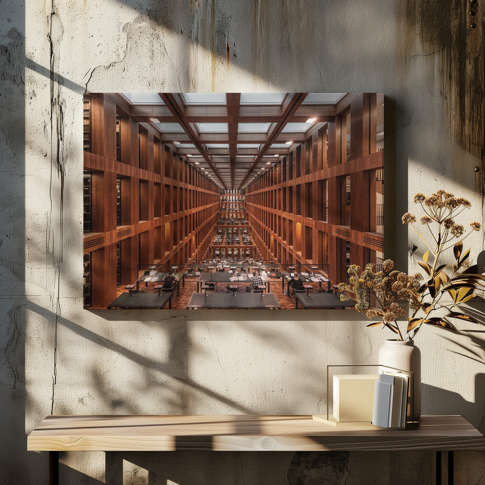 Bibliotheek in Berlijn. | Canvas