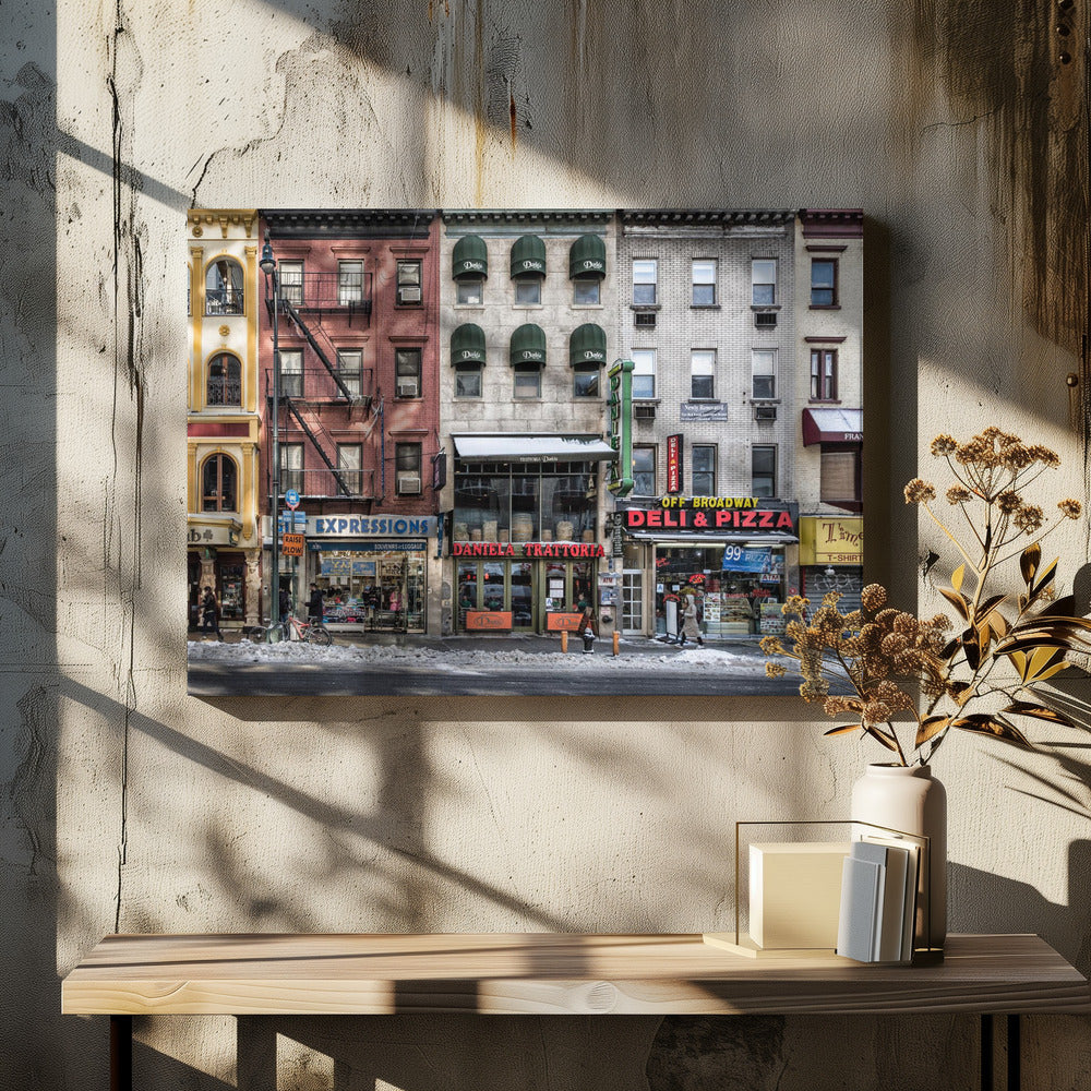 Een koude dag in New York | Canvas