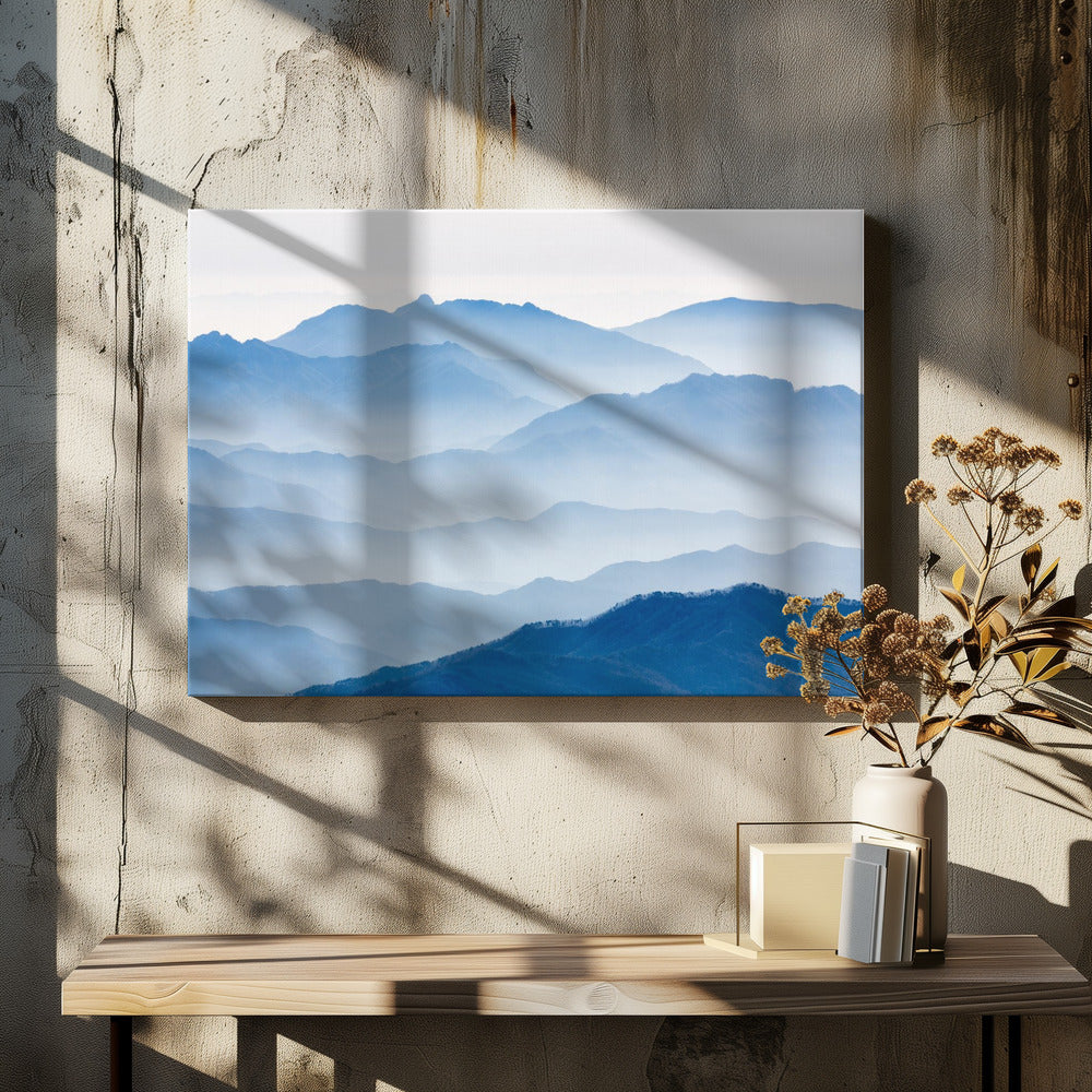 Mistige Bergen | Canvas