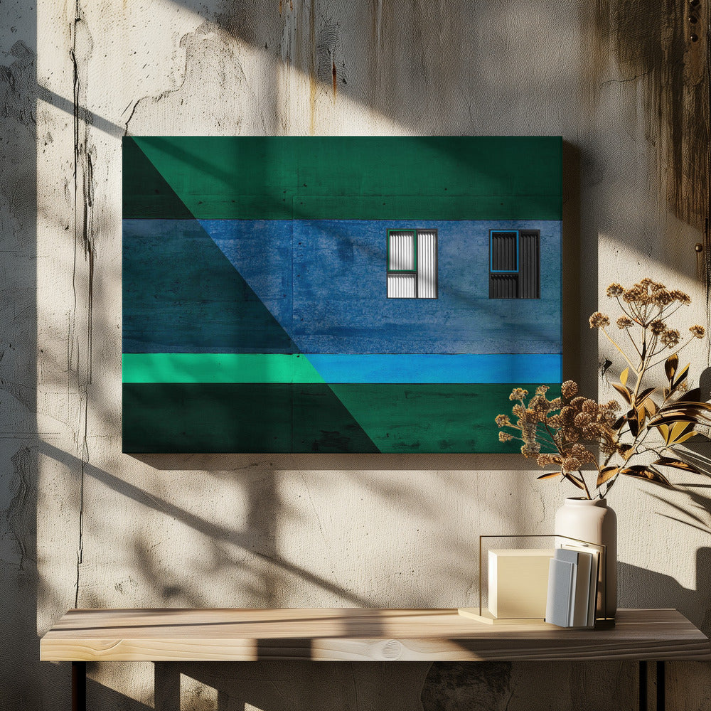Jaloezieën in zwart-wit. | Canvas