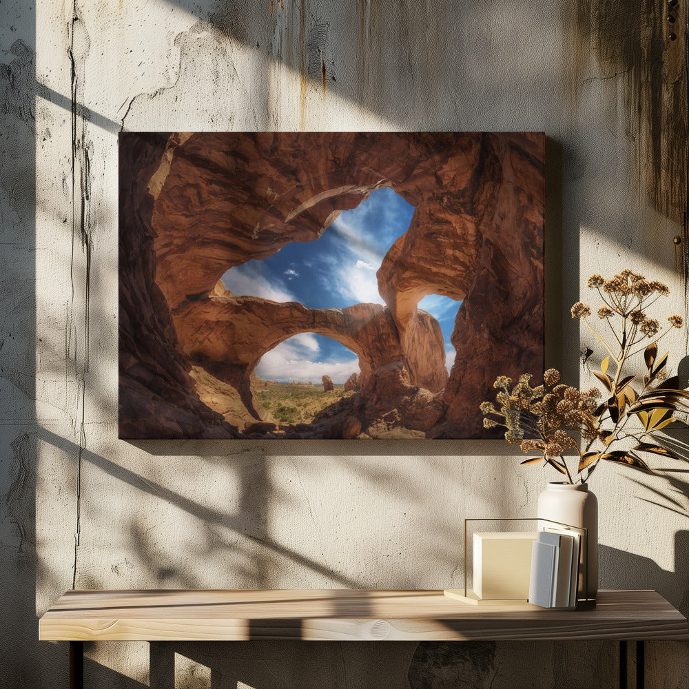 Dubbele boog. | Canvas