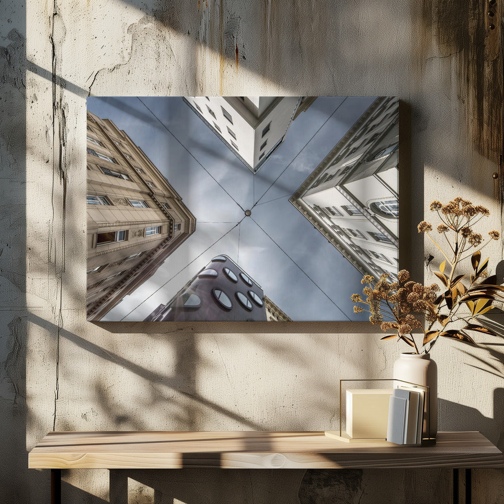 Waar straten de lucht ontmoeten | Canvas