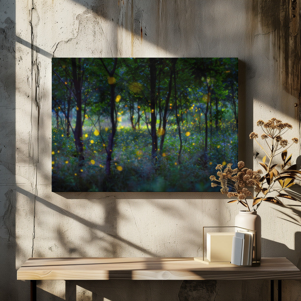 Magische vuurvliegjes | Canvas