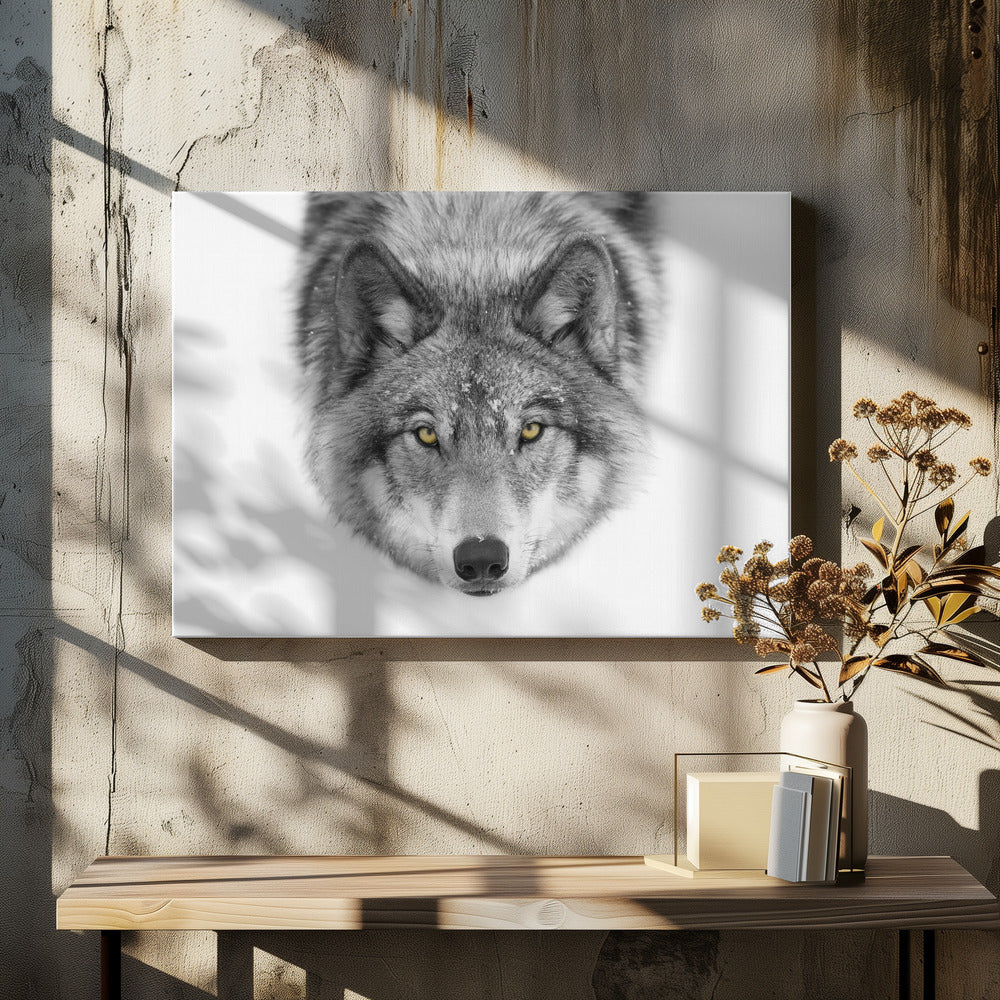 Gele ogen - Timber Wolf | Canvas