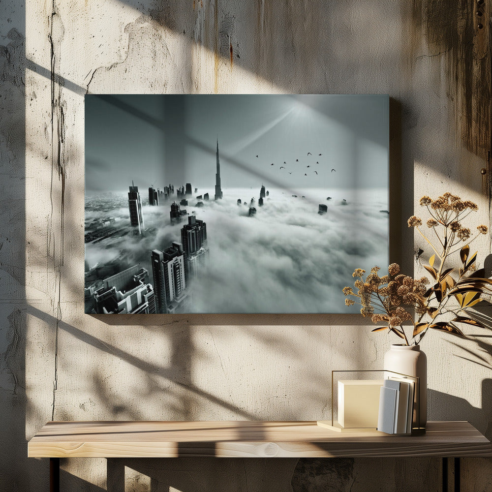 Omhoog, omhoog en boven | Canvas