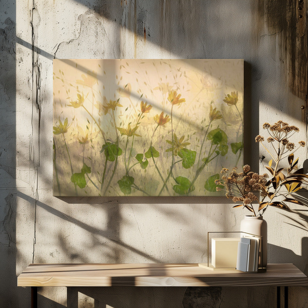 Zonnige bloemen | Canvas