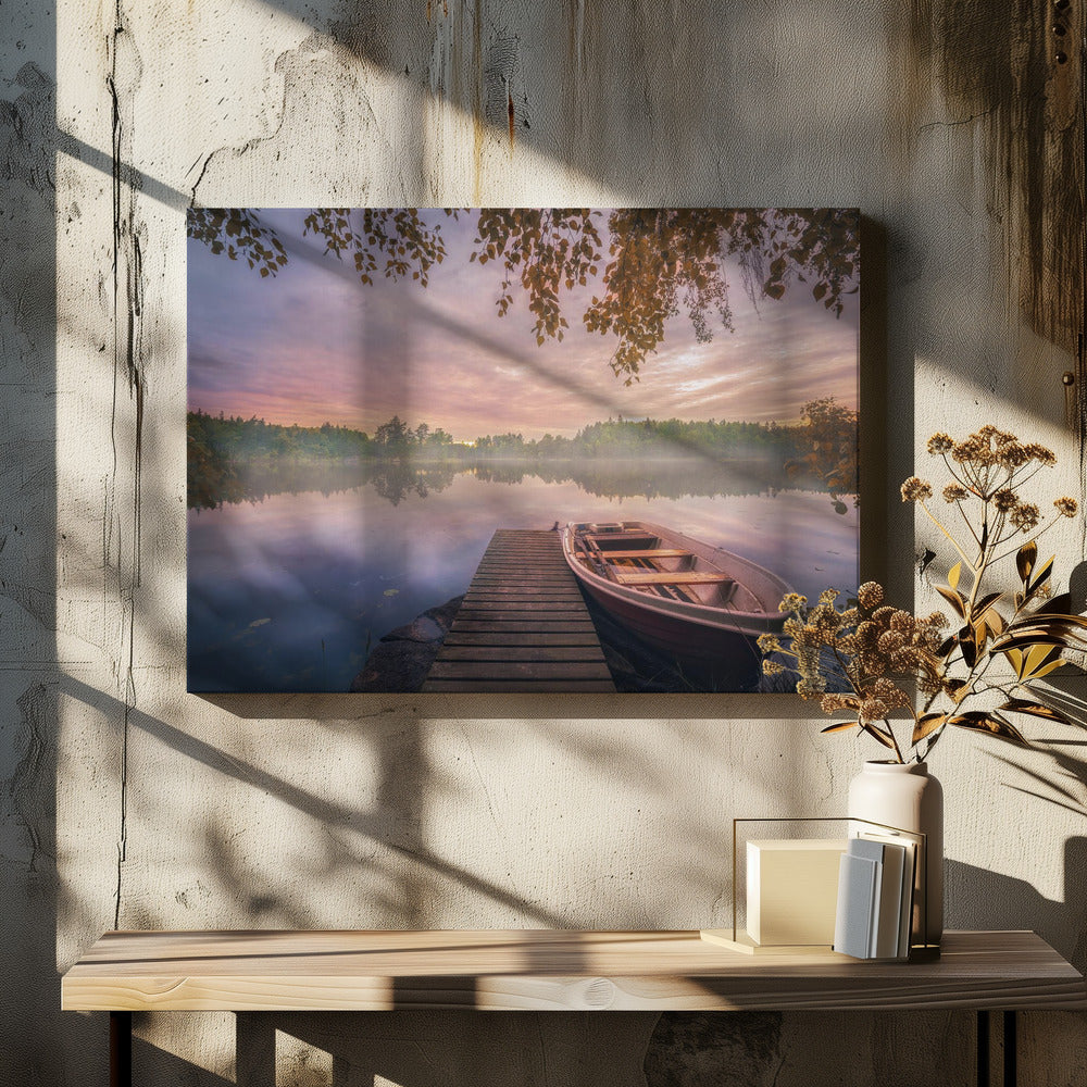 Kleurrijk meer | Canvas
