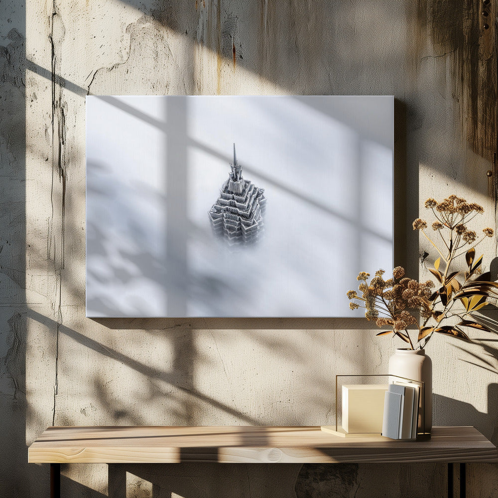 Shanghai Jinmao-toren in de wolken | Canvas