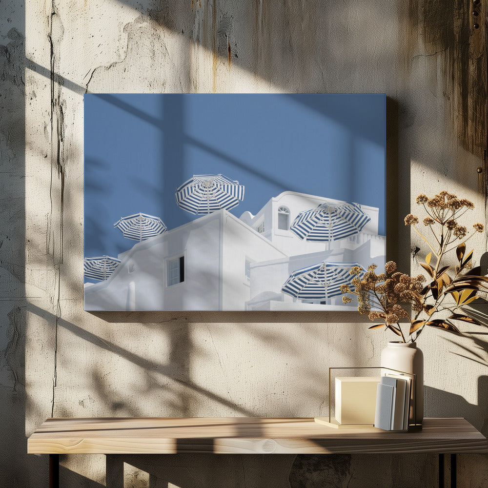Blauw en wit | Canvas