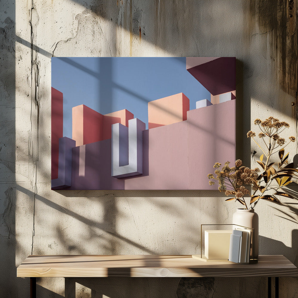 Muurschildering Rood #50 | Canvas