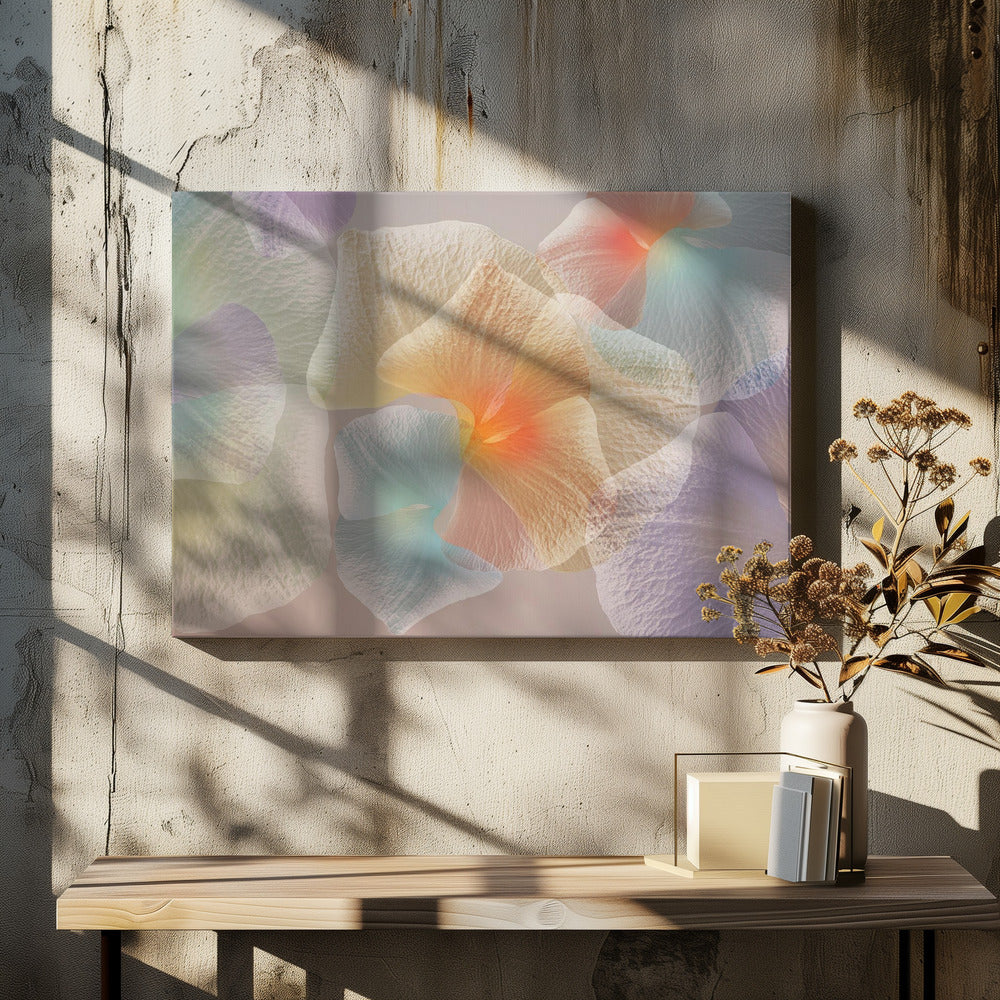 Pastel bloemen | Canvas
