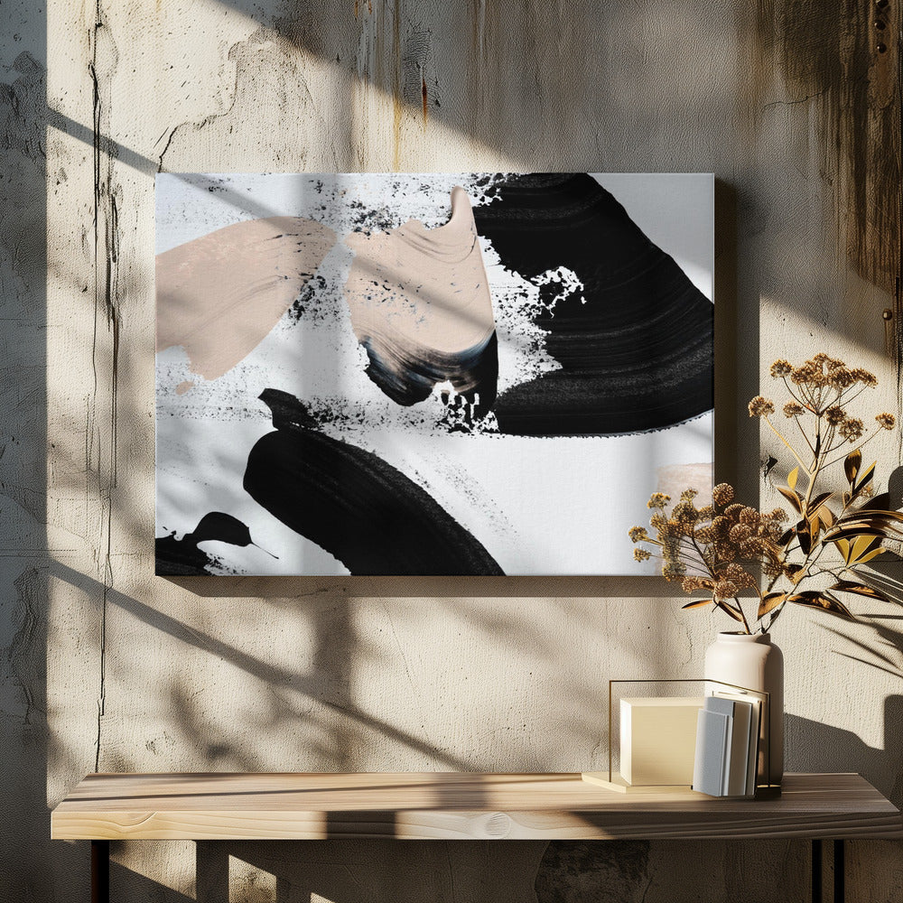 Zwart en naakt | Canvas