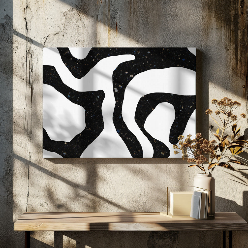 Zwarte Edelstenen | Canvas