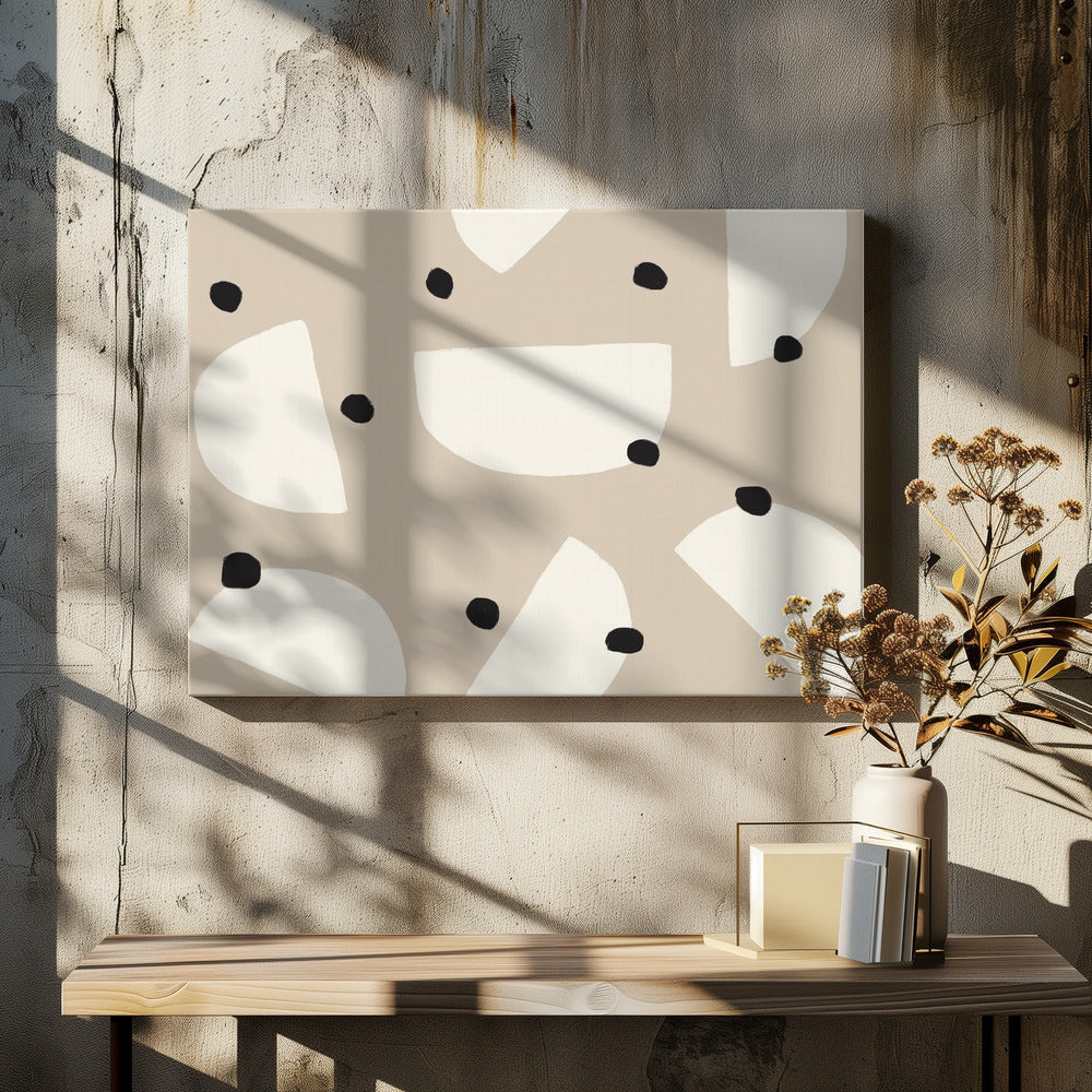 Eclipsen en stippen | Canvas