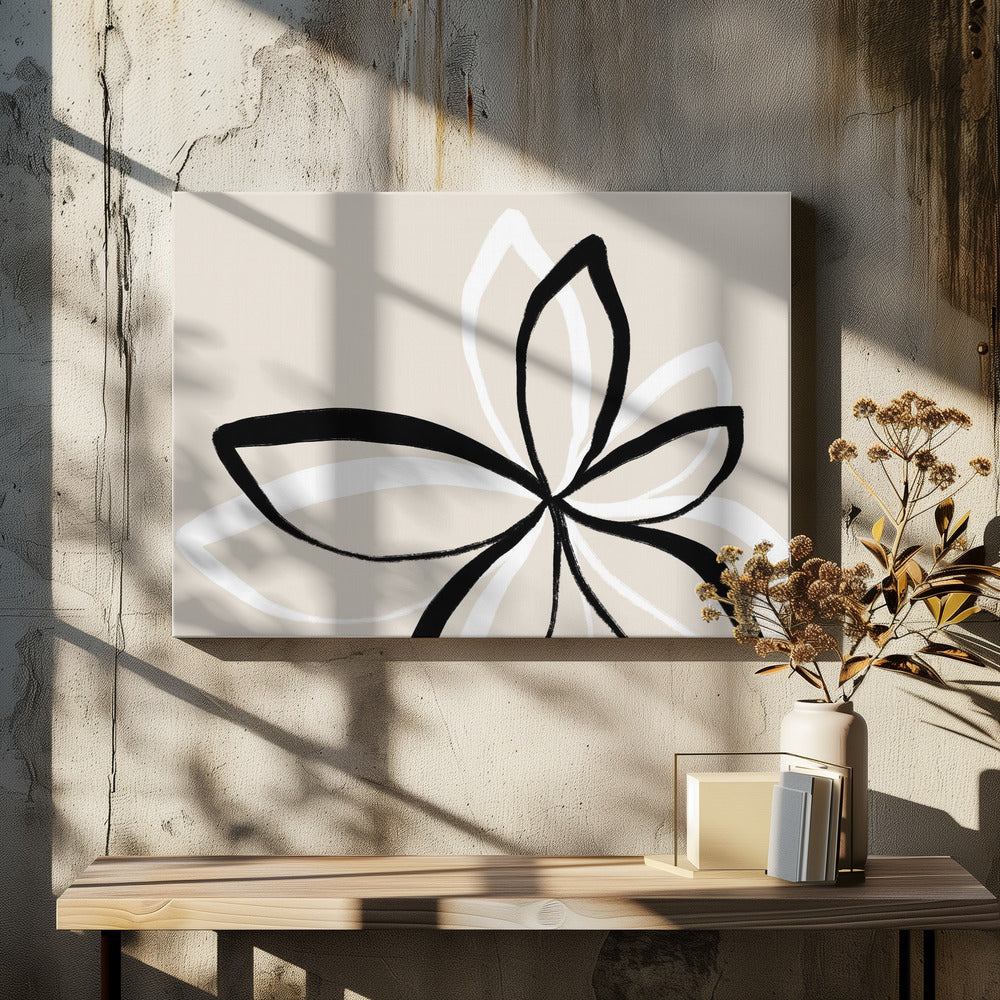 Abstracte bloemen | Canvas
