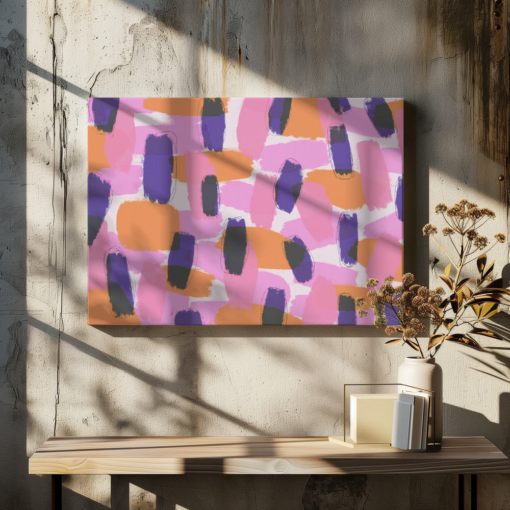 Vette kleurstreken | Canvas