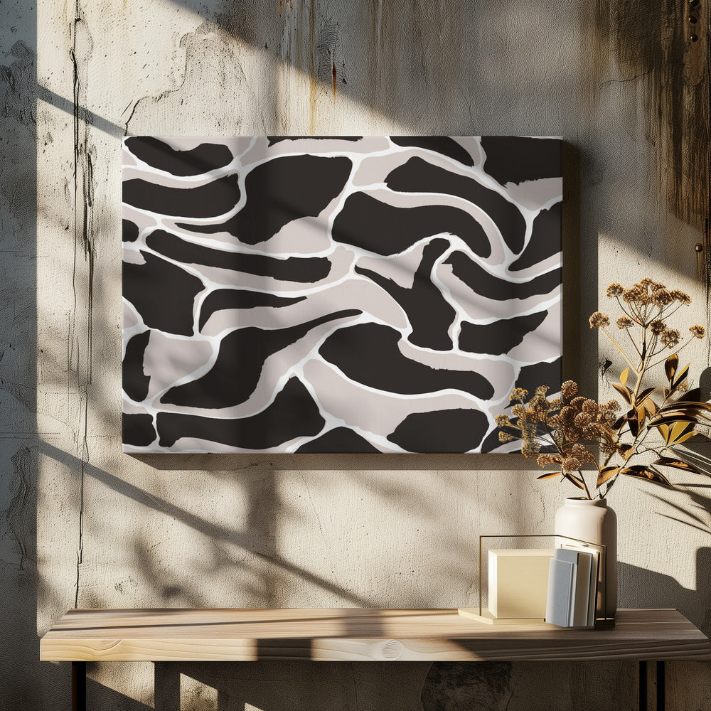Monochrome patronen | Canvas